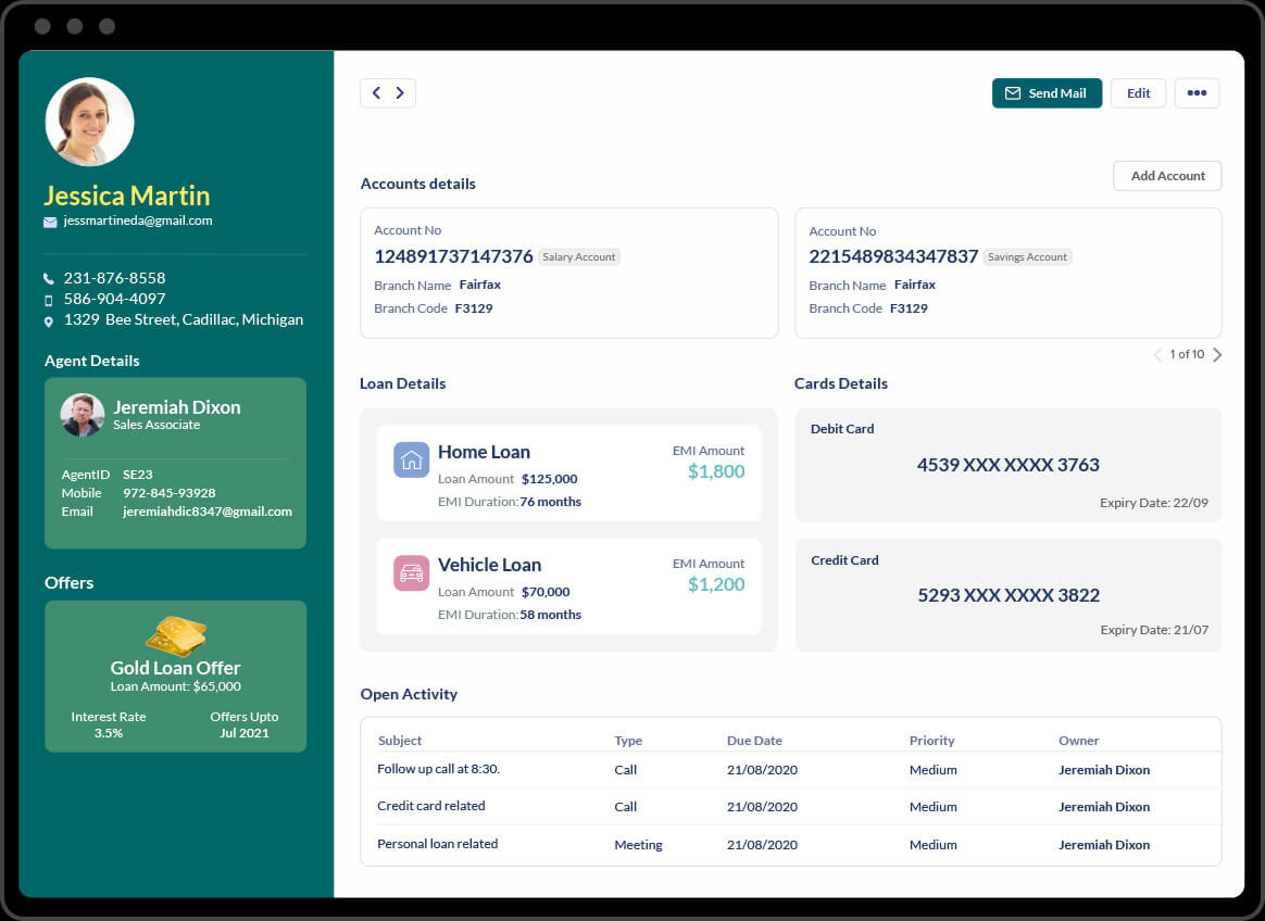 Zoho CRM lead scoring software